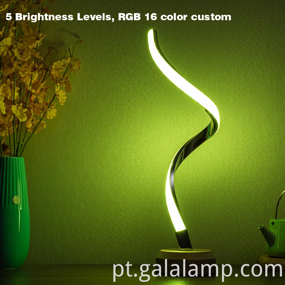 RGB colorido led de cabeceira de cabeceira da noite LED